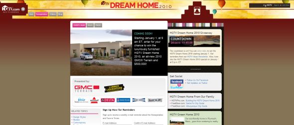 HGTV 2010 HGTV Dream Home Giveaway Sweepstakes