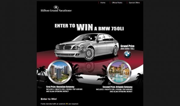 Hilton Grand Vacations 2008 Grand Giveaway