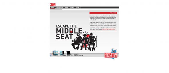 3M Escape the Middle Seat Sweepstakes