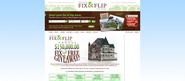 National Fix and Flip Networks NFAFN Fix for Free Giveaway Sweepstakes National Fix and Flip Networks NFAFN Fix for Free Giveaway Sweepstakes