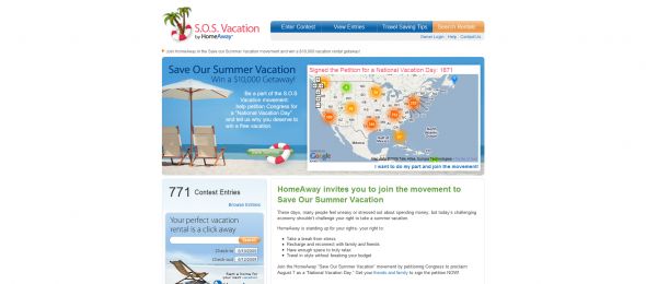 HomeAway Save Our Summer Vacation Contest
