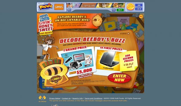 Honeycomb Livin’ Honey Sweet Instant Win Game
