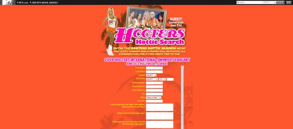 Hooters Hotties Search Contest