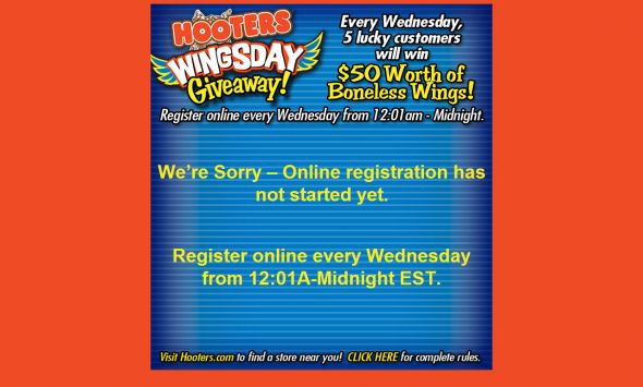 Hooters WingsDay Giveaway