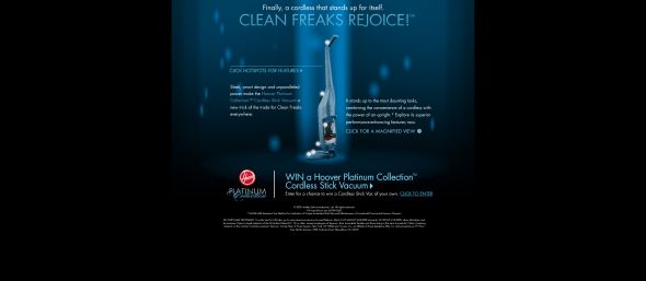 Hoover Platinum Collection Cordless Stick Sweepstakes