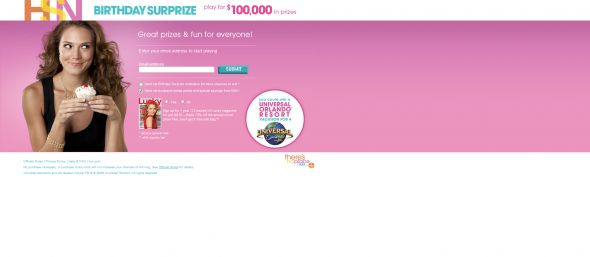 HSN Birthday Surprize Instant Win