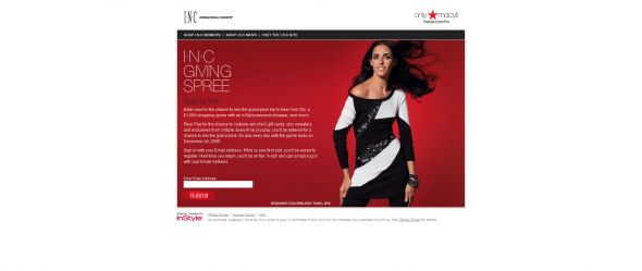 I.N.C Giving Spree Promotion