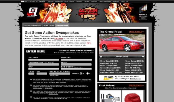 Get Some Action Sweepstakes