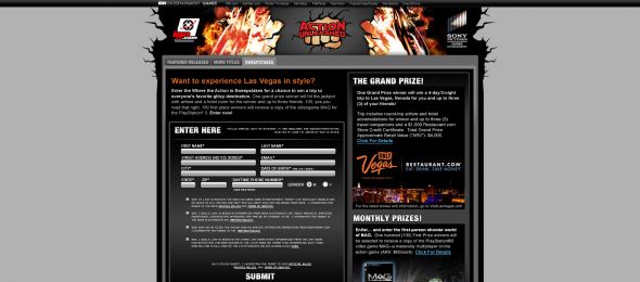 Where the Action Is Sweepstakes