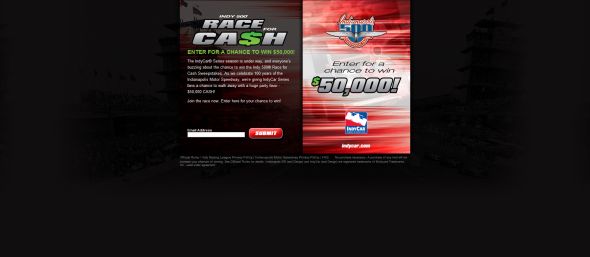 Indy 500 Race for Cash Sweepstakes