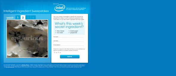 Epicurious.com Intelligent Ingredient Sweepstakes