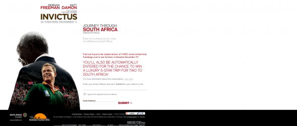 Yahoo!’s Invictus Journey to South Africa Promotion
