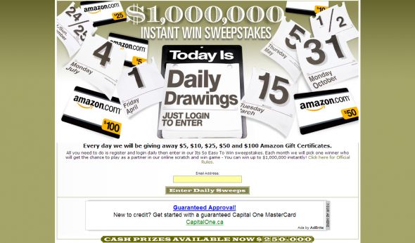 ItsEasyToWin.com Daily Sweepstakes