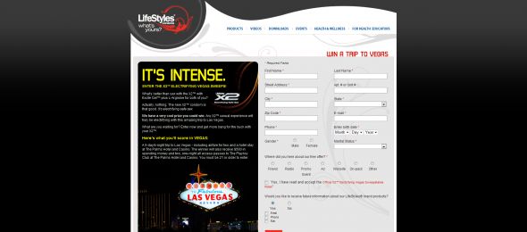 LifeStyles Condoms X2 Electrifying Vegas Sweepstakes