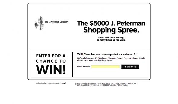 J. Peterman Shopping Spree
