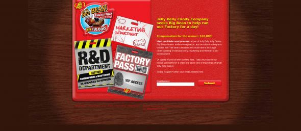 Jelly Belly Be the Big Bean! Sweepstakes and Instant Win Game