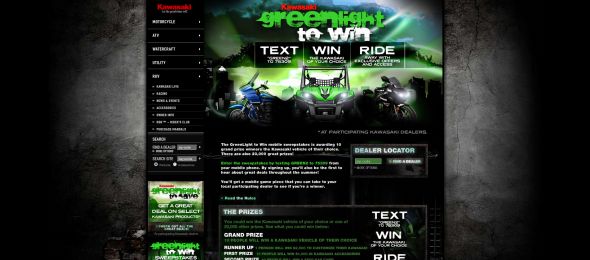 Kawasaki Green Light: Text, Win & Ride Game