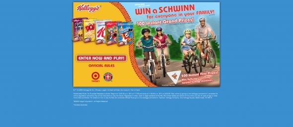 Kellogg’s Target Schwinn Instant Win Game