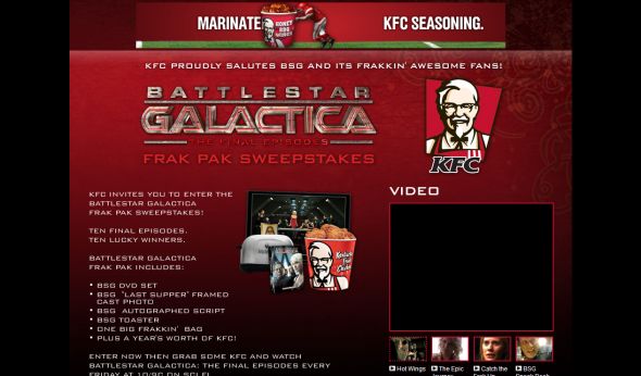 Battlestar Galactica Frak Pack Sweepstakes