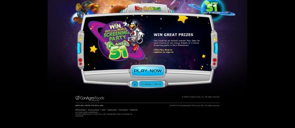 Kid Cuisine Planet 51 Sweepstakes