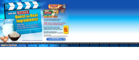 Kozy Shack Quest For Real Ingredients Sweepstakes