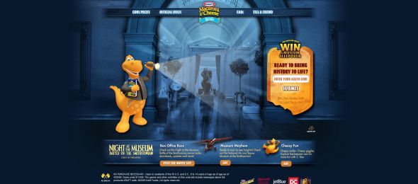 Mac & Cheese Museum Sleepover Game