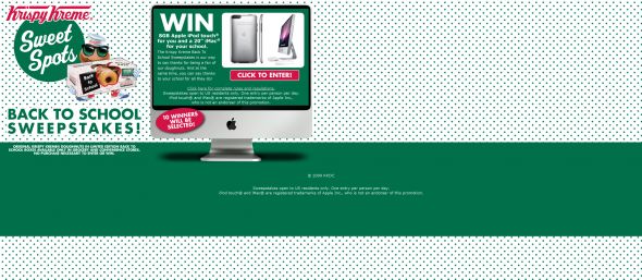 Krispy Kreme Back to School Sweepstakes
