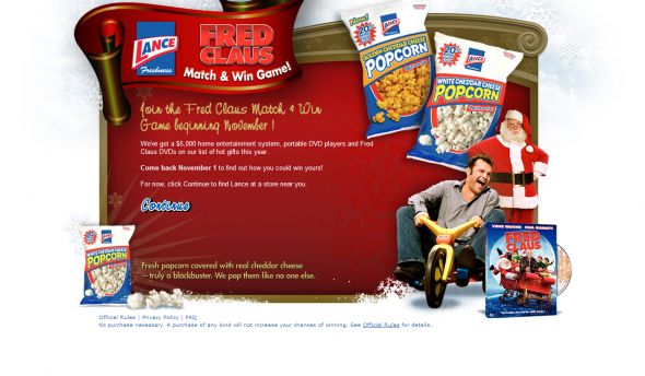 Fred Claus Match & Win Game