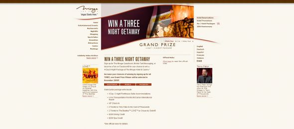 Mirage Getaway Sweepstakes