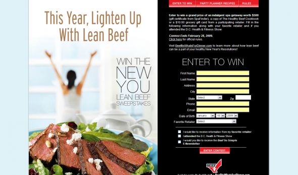 Lean Beef Sweepstakes