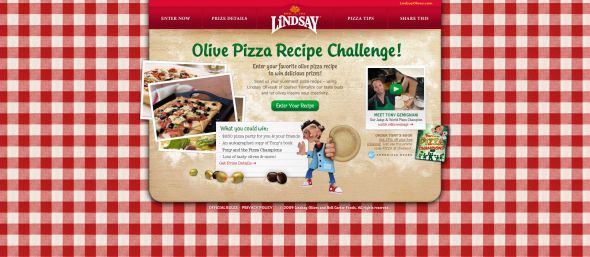 Lindsay’s Olive Pizza Recipe Challenge Contest