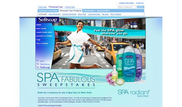 The Softsoap Brand Spa Fabulous Sweepstakes