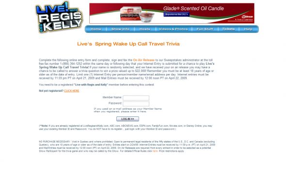 Live’s Spring Wake Up Call Travel Trivia