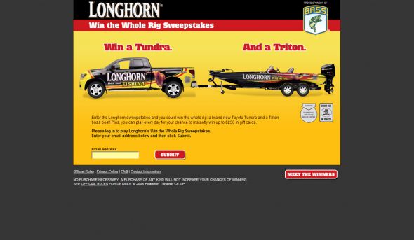 Win The Whole Rig Sweepstakes