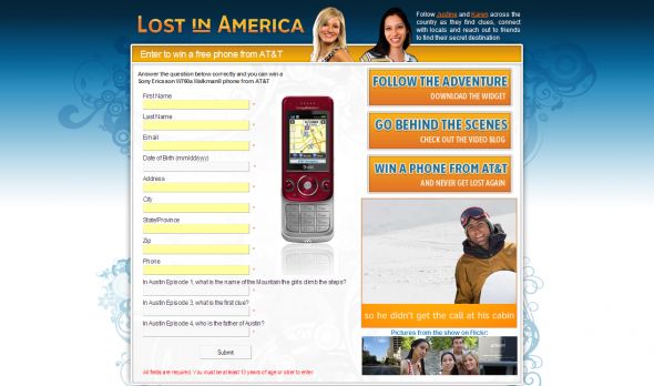 AT&T Lost in America Sweepstakes