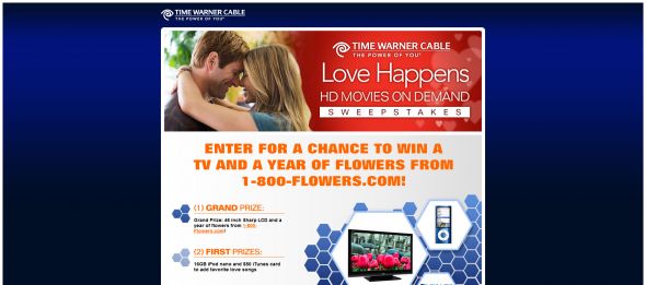 Time Warner Cable Presents Love Happens Movies on Demand Sweepstakes