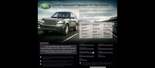 Land Rover Sweepstakes Land Rover Sweepstakes