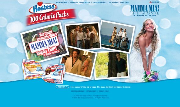 The MAMMA MIA! the movie Instant Win Game