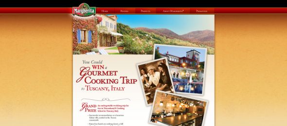 Margherita Italian Gourmet Getaway Sweepstakes