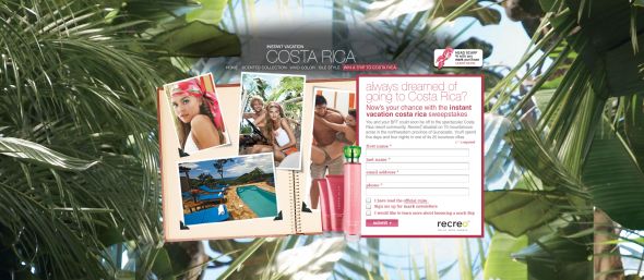Mark Instant Vacation Costa Rica Sweepstakes