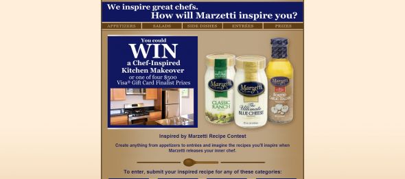 T. Marzetti Company Chef Inspired Recipe Contest