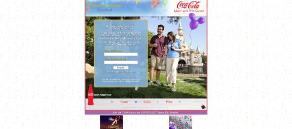 Coca-Cola Match & Win Game