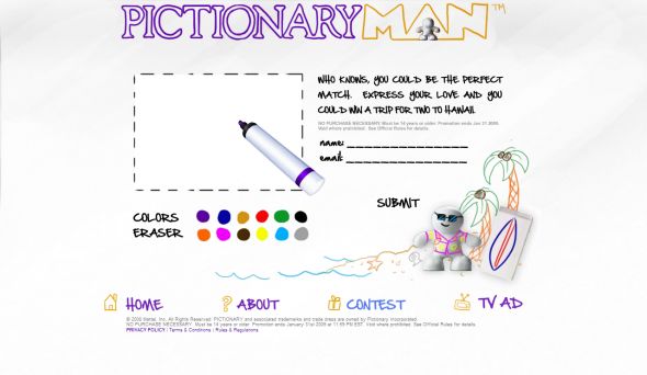 Pictionary Man Online Promotion