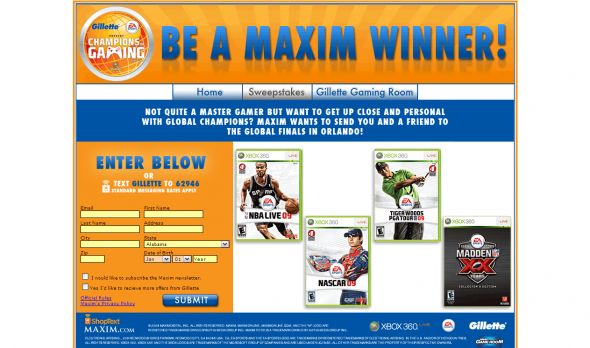 Get in the Game With Gillette Fusion Sweepstakes