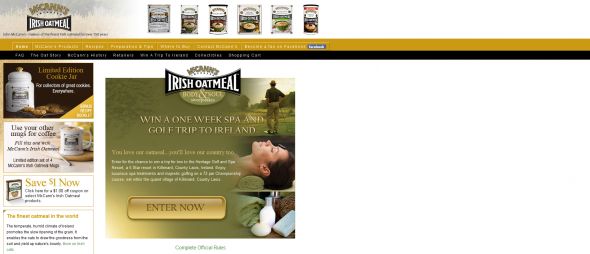 McCann’s Irish Oatmeal Body & Soul Sweepstakes