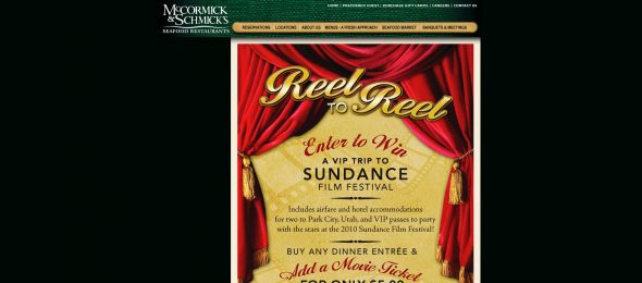 McCormick & Schmick’s Reel to Reel Sweepstakes