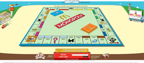 2009 Monopoly Game at McDonald’s