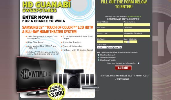 HD Guanibi Sweepstakes
