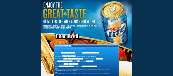Miller Lite 100 Grills in 100 Days Sweepstakes
