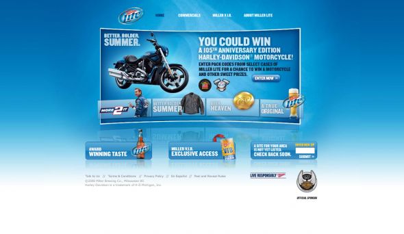 Miller Lite Better. Bolder. Summer. Sweepstakes Miller Lite Better. Bolder. Summer. Sweepstakes